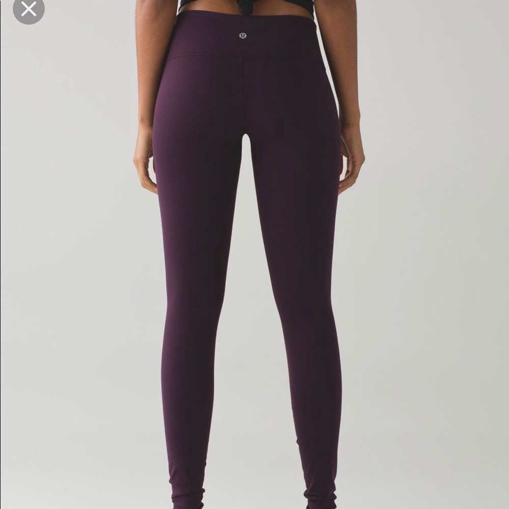 Lululemon Align 7/8, Black Cherry size 6